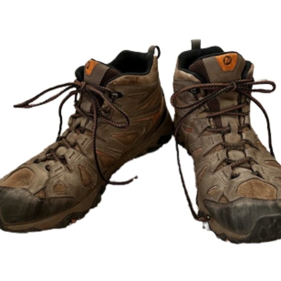 MERRELL MOAB 2 MENS WATERPROOF  HIKING BOOTS SIZE 14 - Picture 1 of 13